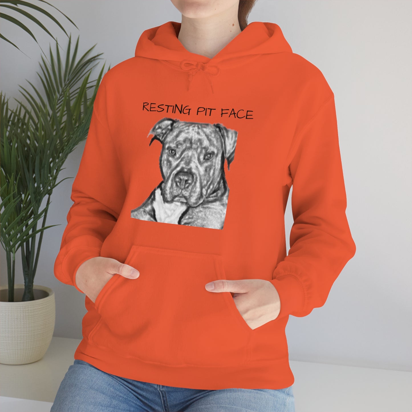 "Resting Pit Face" Hooded Sweatshirt