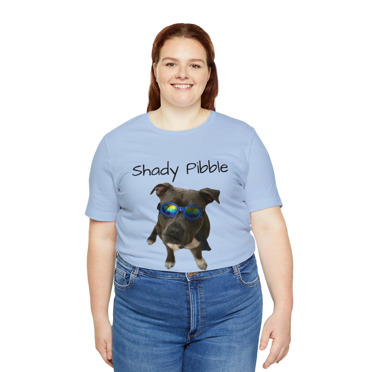 Women's Pitbull Shirt: Shady Pibble with Sunglasses