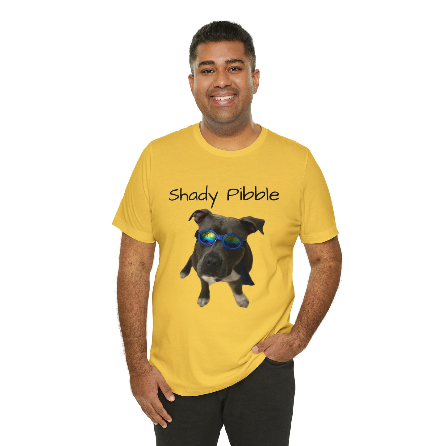 Women's Pitbull Shirt: Shady Pibble with Sunglasses