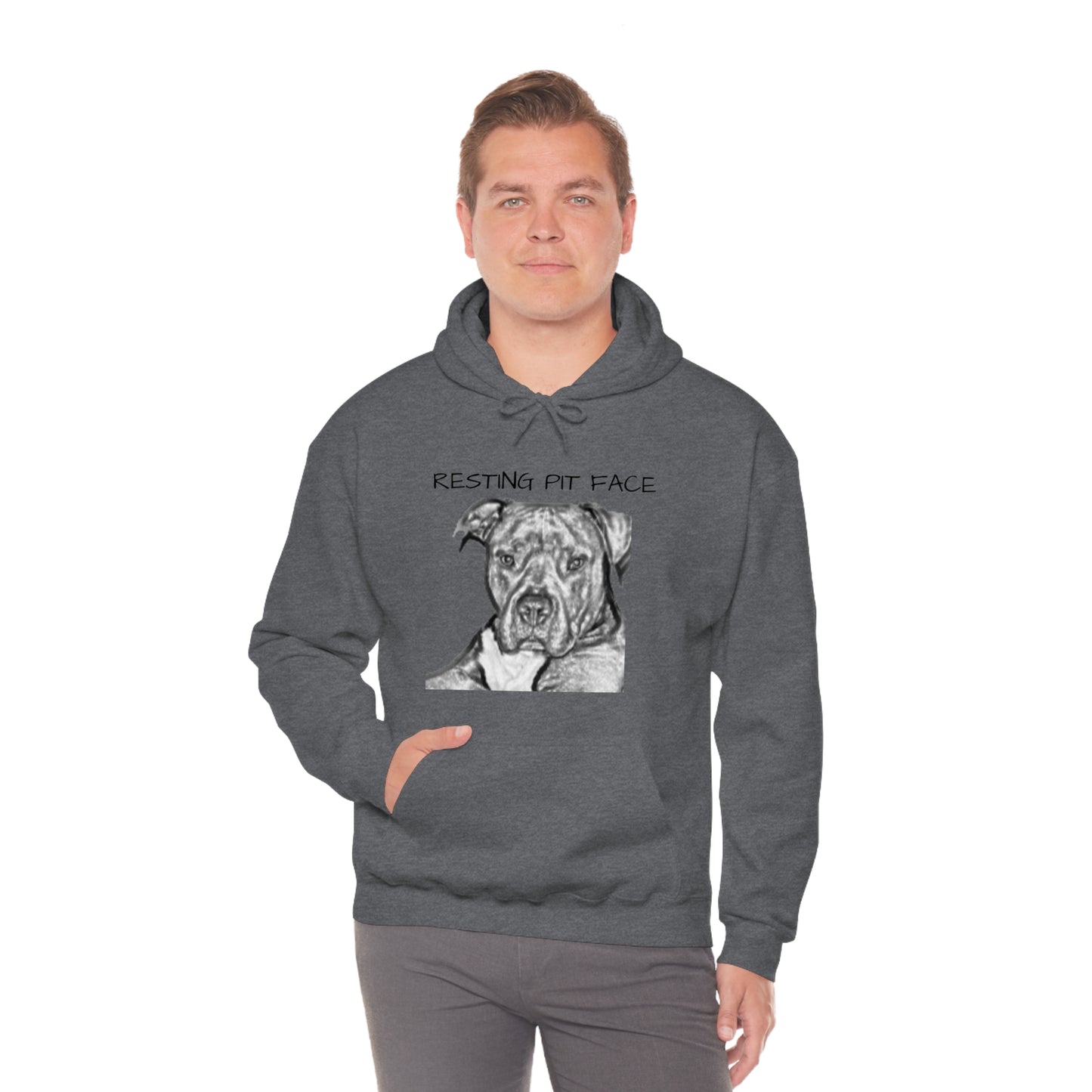 "Resting Pit Face" Hooded Sweatshirt