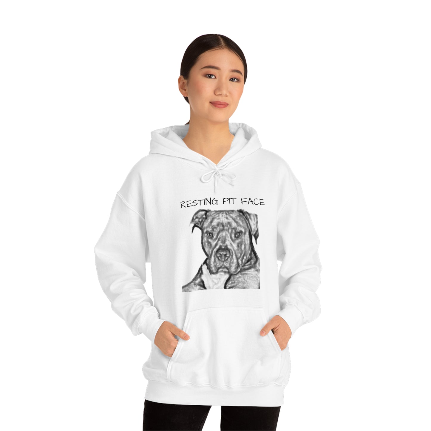 "Resting Pit Face" Hooded Sweatshirt