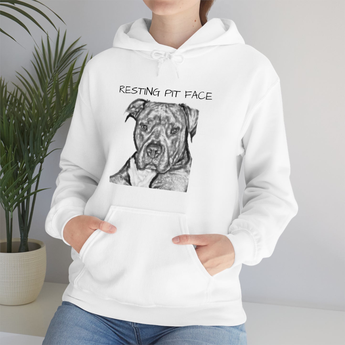 "Resting Pit Face" Hooded Sweatshirt