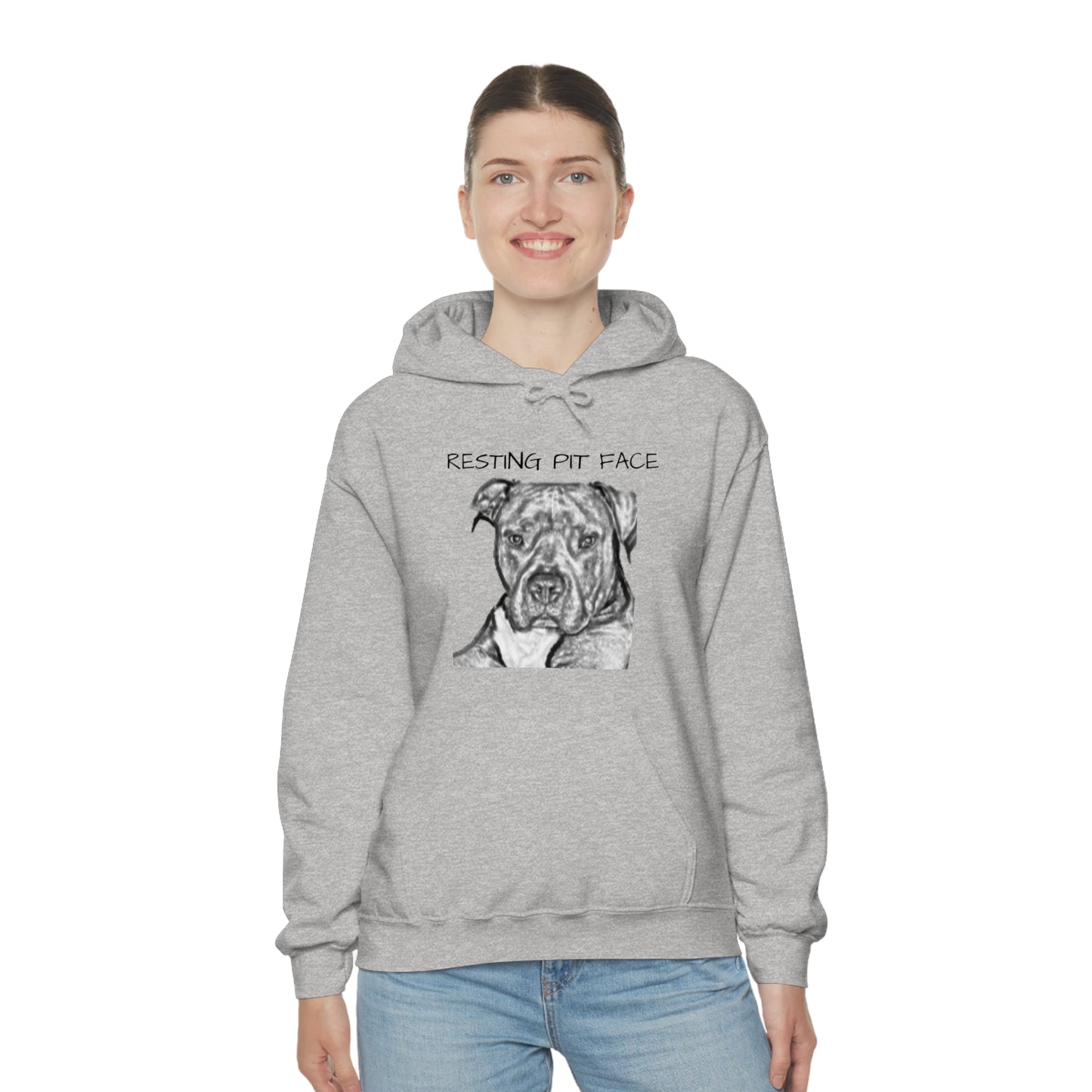 "Resting Pit Face" Hooded Sweatshirt