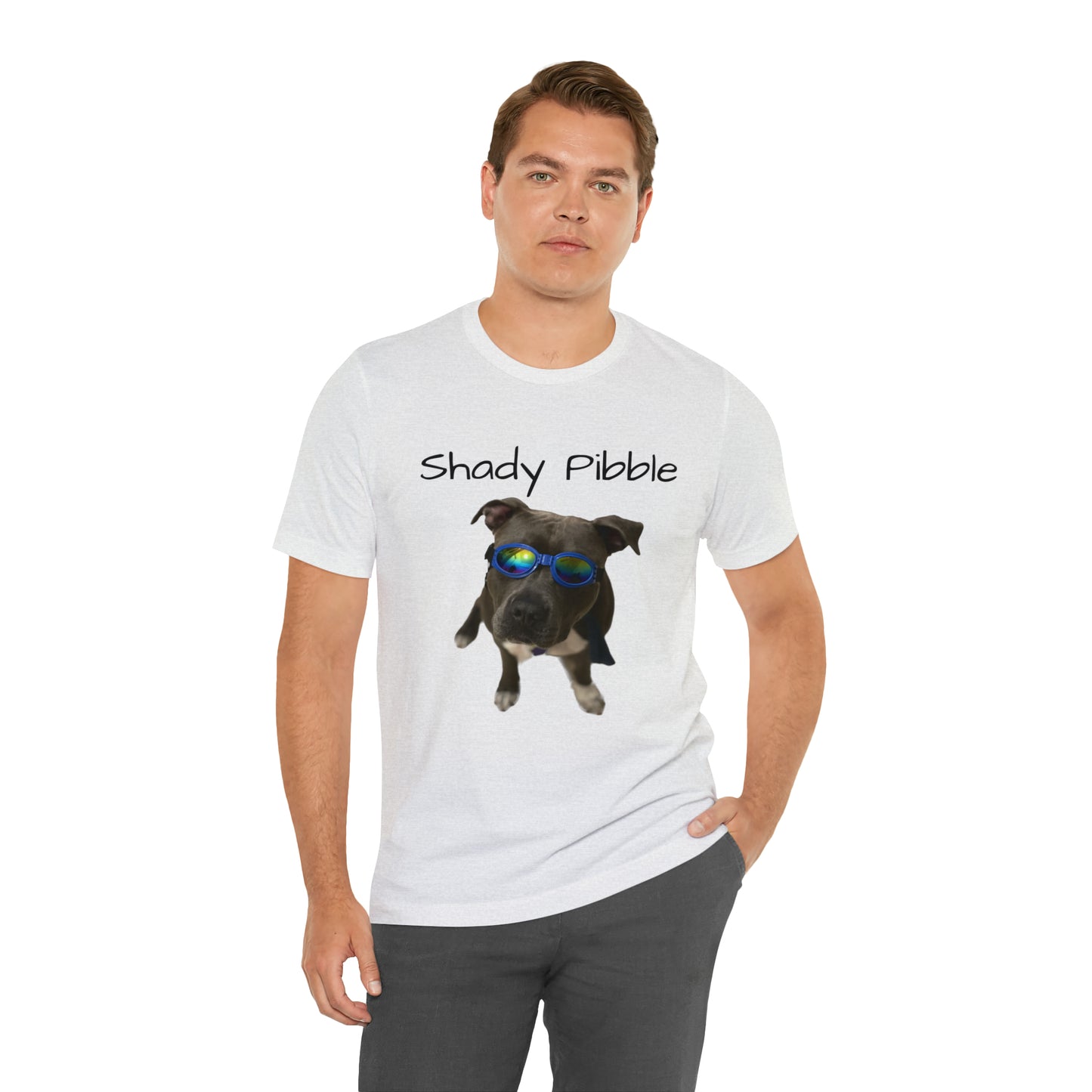 Women's Pitbull Shirt: Shady Pibble with Sunglasses