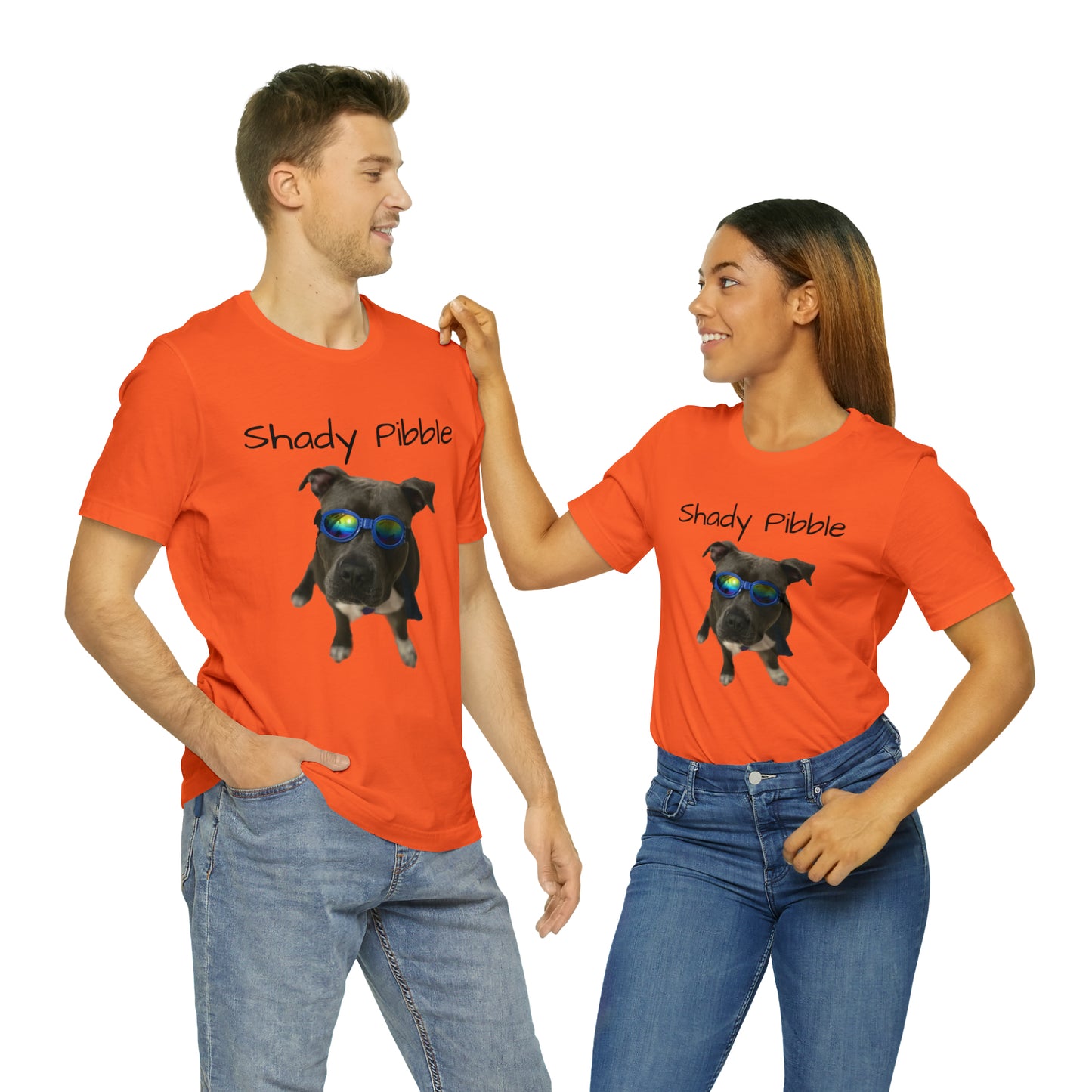 Women's Pitbull Shirt: Shady Pibble with Sunglasses