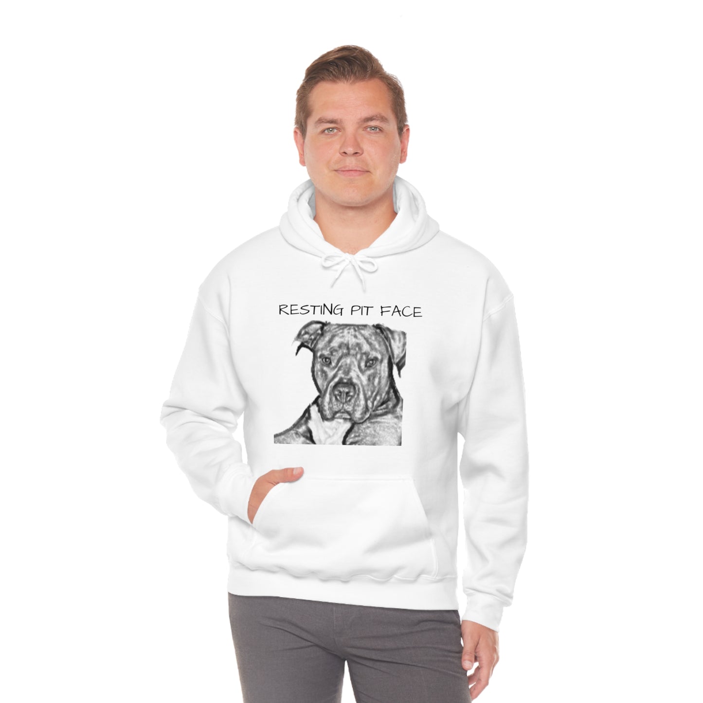 "Resting Pit Face" Hooded Sweatshirt