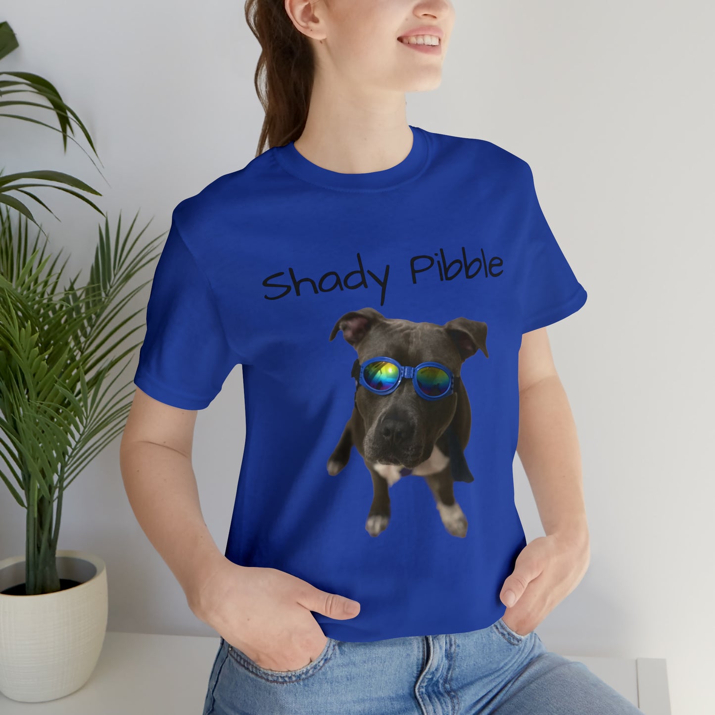 Women's Pitbull Shirt: Shady Pibble with Sunglasses