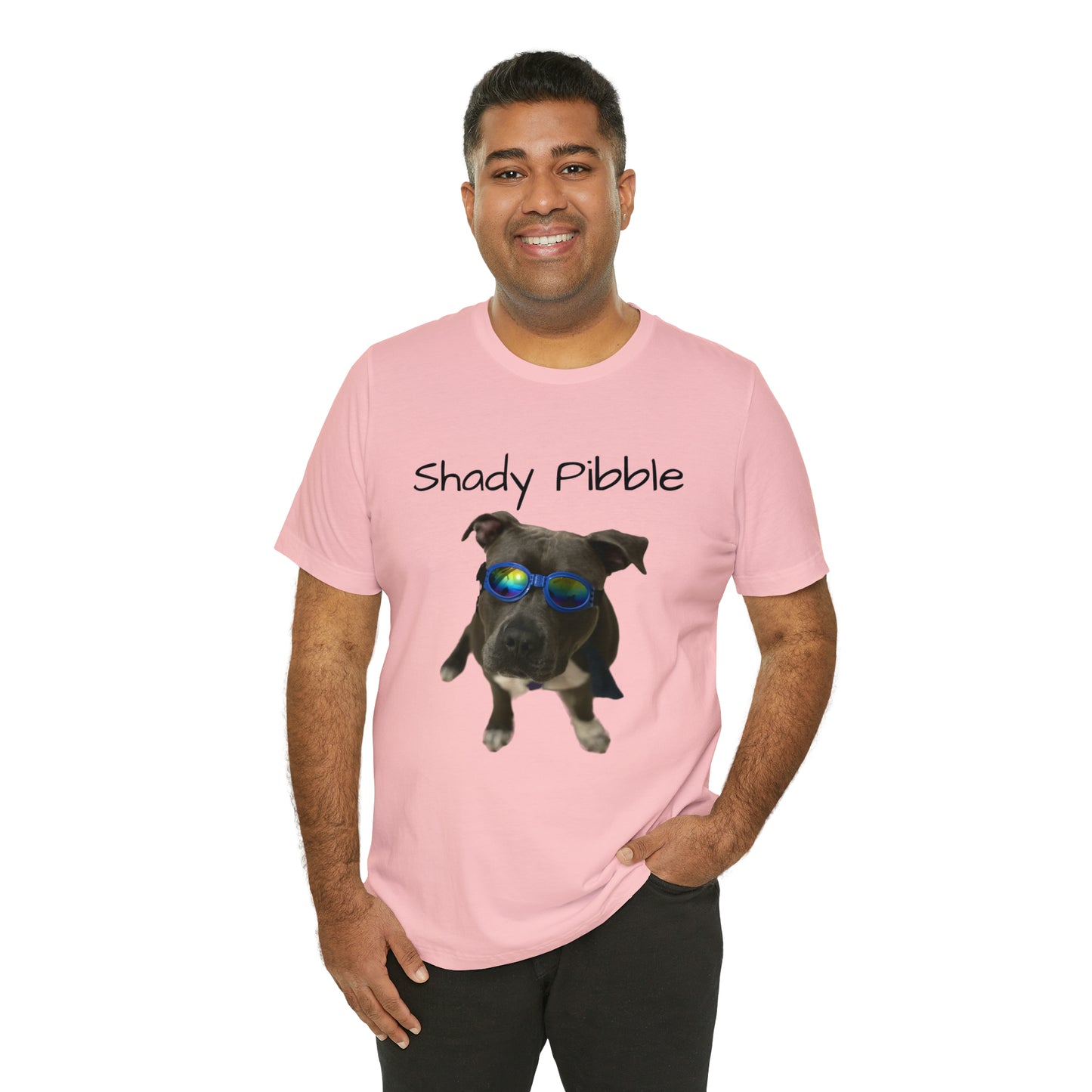 Women's Pitbull Shirt: Shady Pibble with Sunglasses