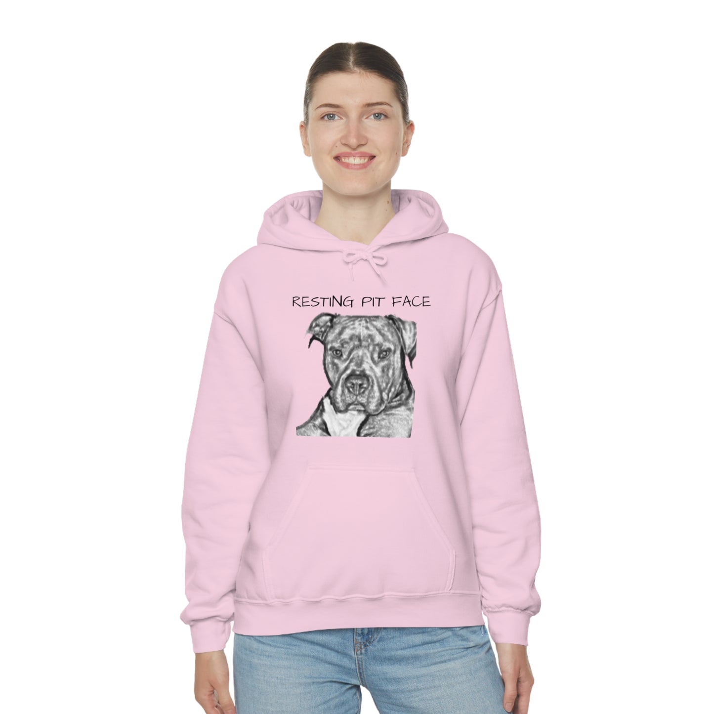 "Resting Pit Face" Hooded Sweatshirt
