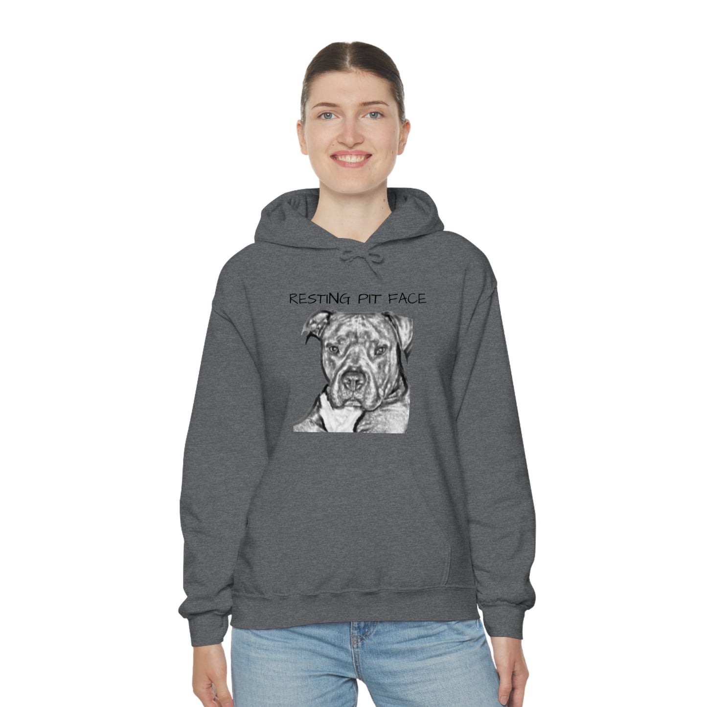 "Resting Pit Face" Hooded Sweatshirt