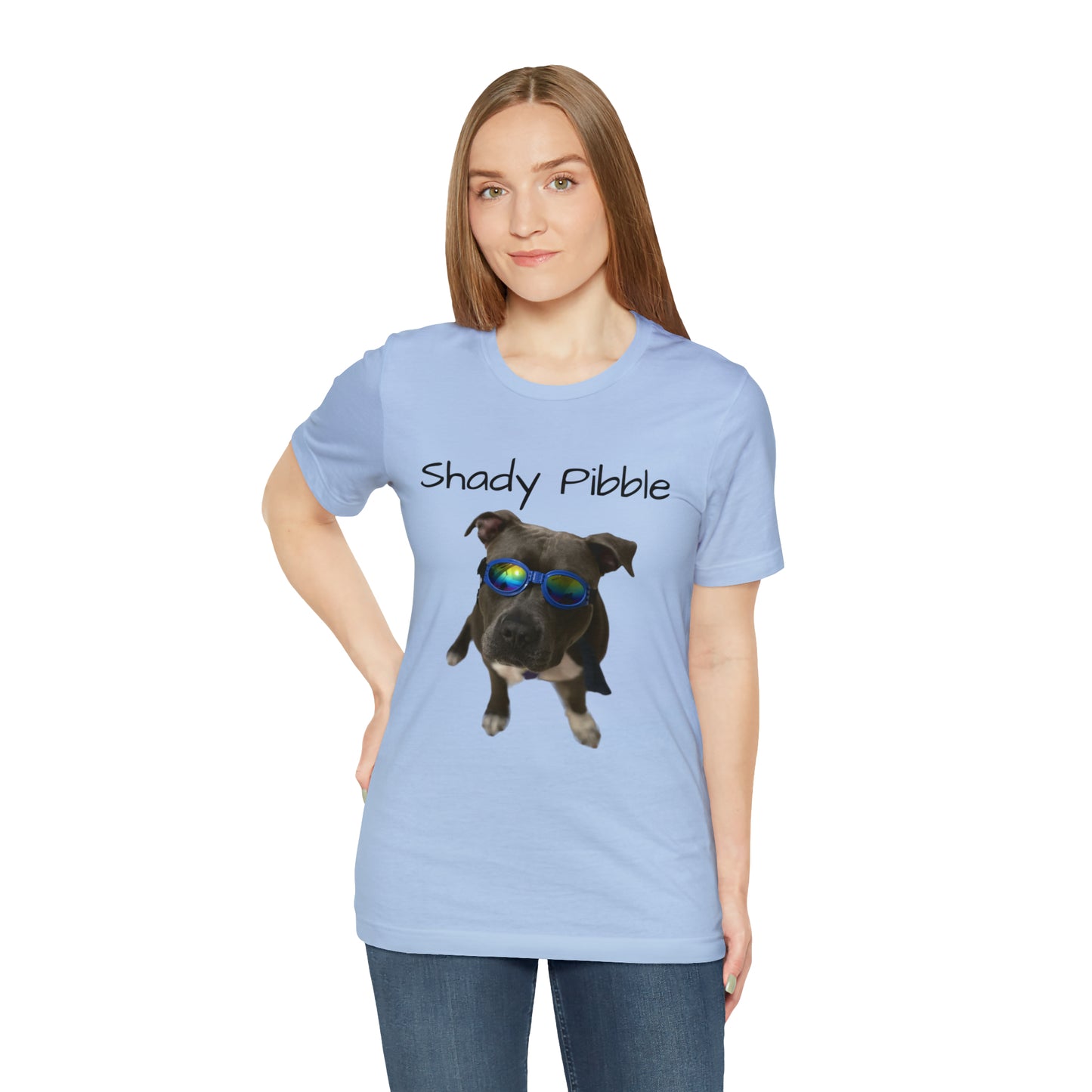 Women's Pitbull Shirt: Shady Pibble with Sunglasses