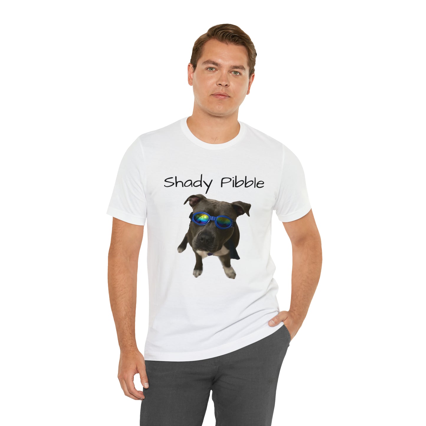 Women's Pitbull Shirt: Shady Pibble with Sunglasses