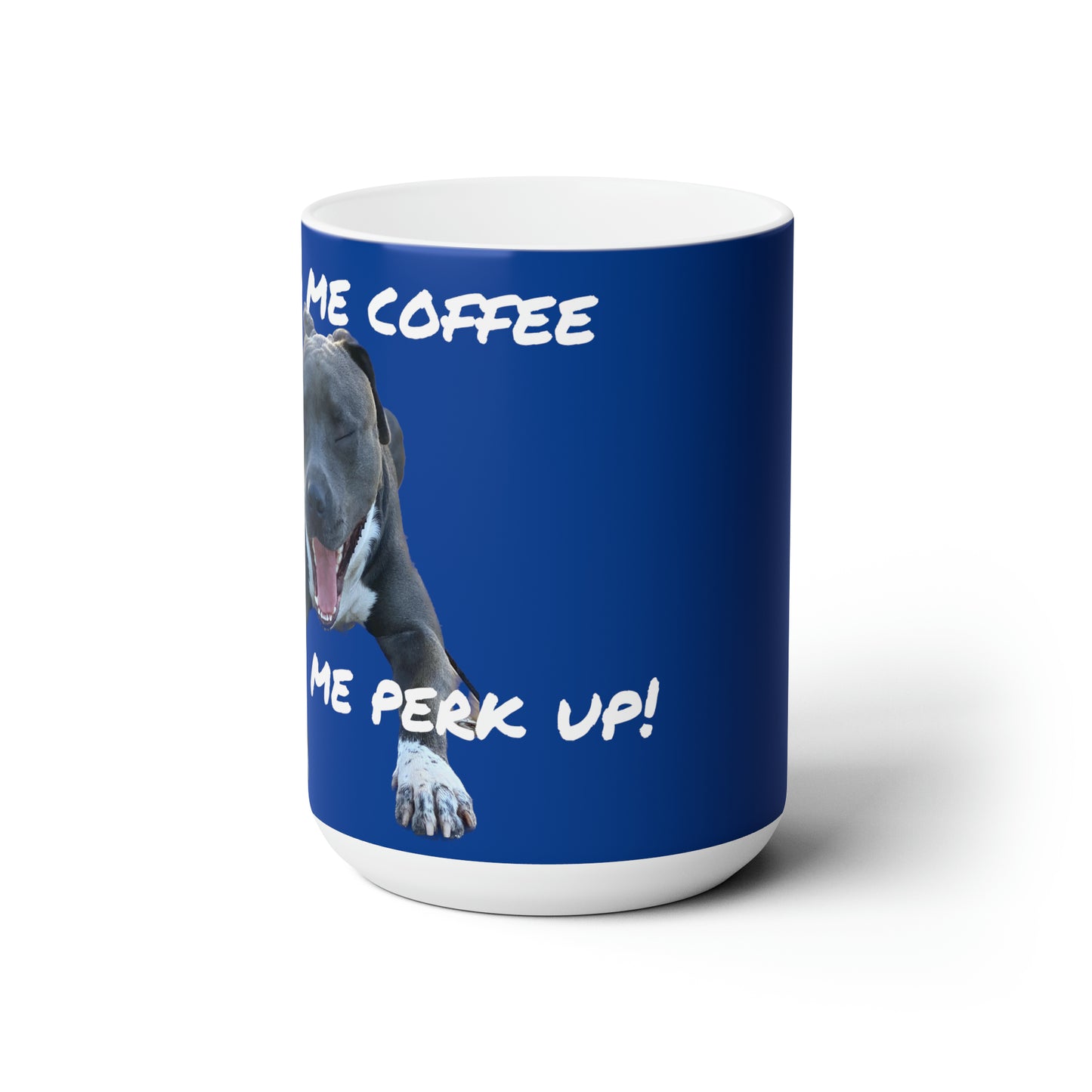 Pitbull Yawning Coffee Mug,15oz