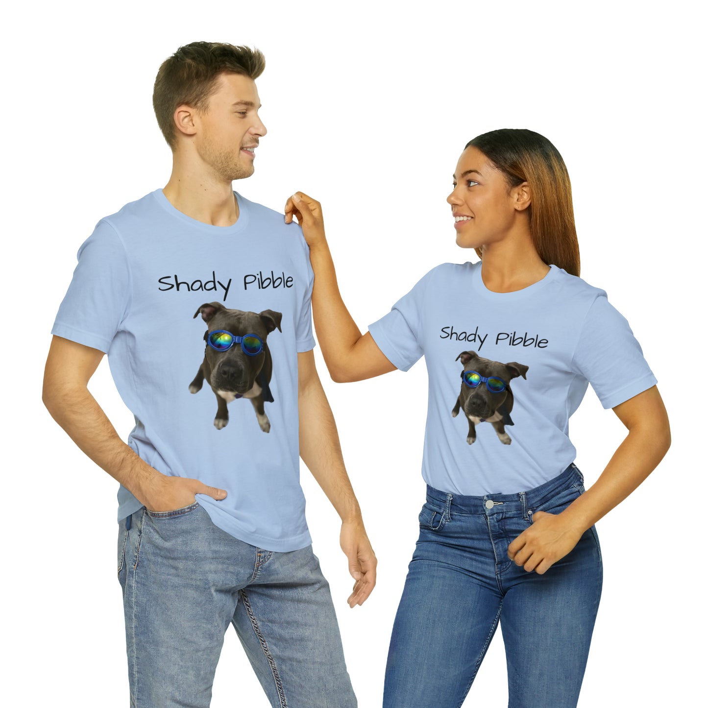 Women's Pitbull Shirt: Shady Pibble with Sunglasses
