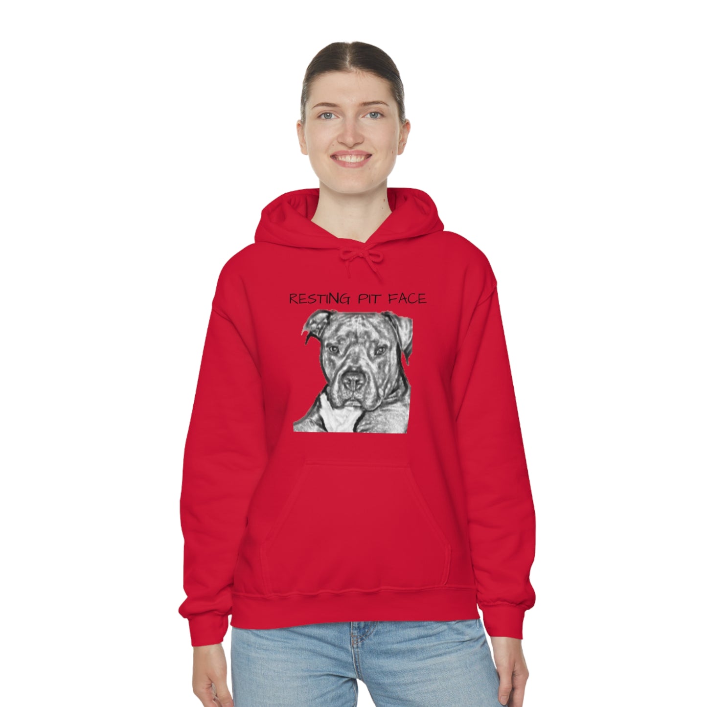 "Resting Pit Face" Hooded Sweatshirt
