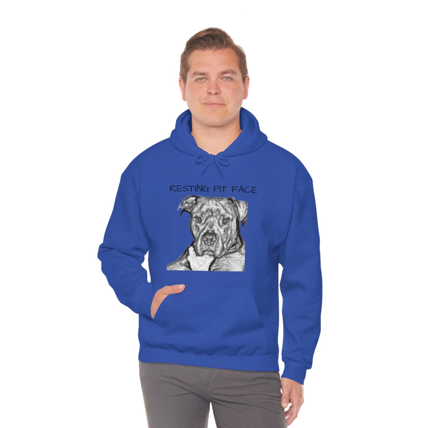 "Resting Pit Face" Hooded Sweatshirt