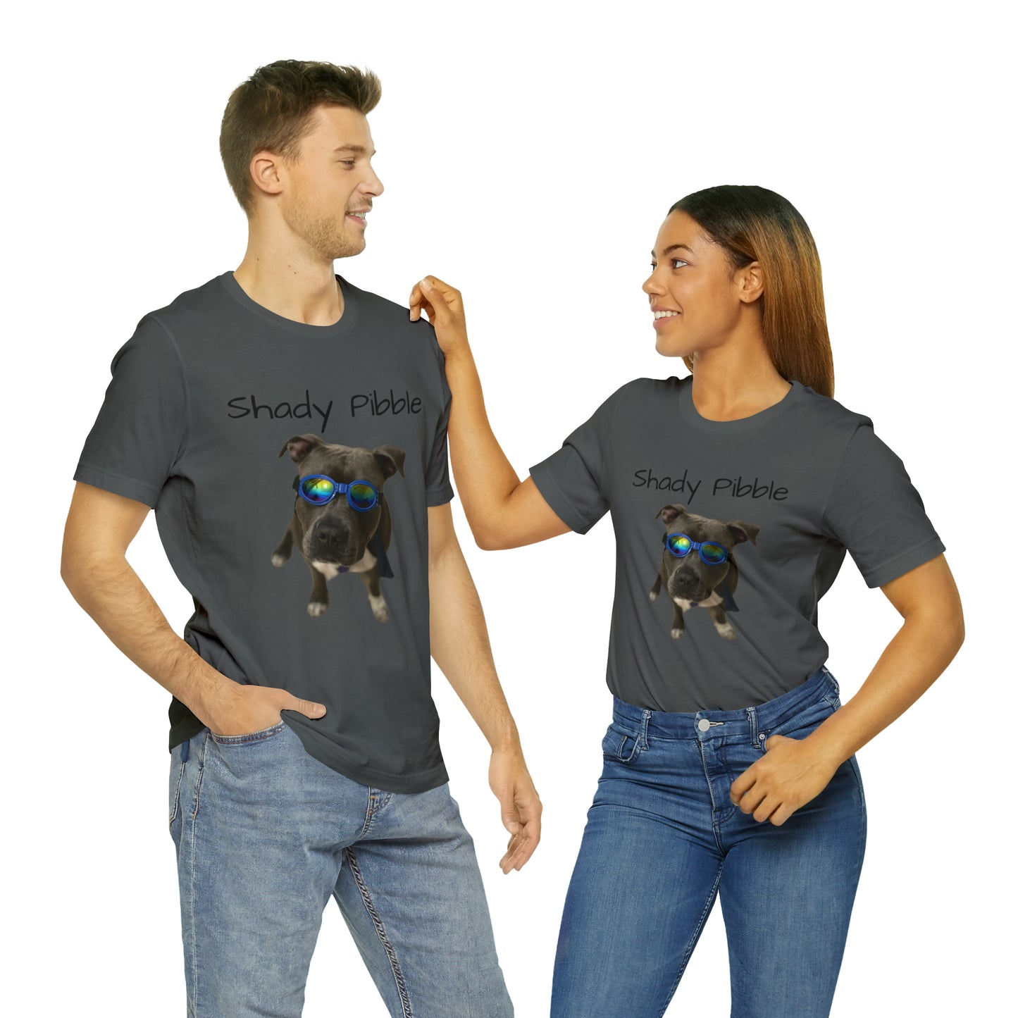 Women's Pitbull Shirt: Shady Pibble with Sunglasses
