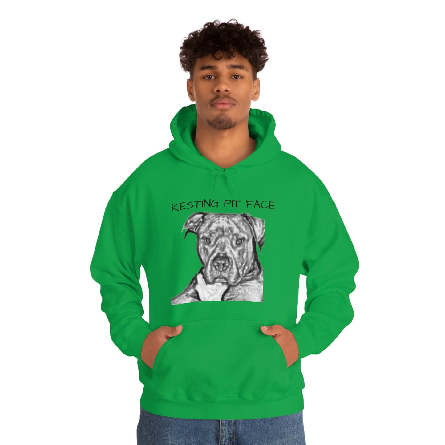 "Resting Pit Face" Hooded Sweatshirt