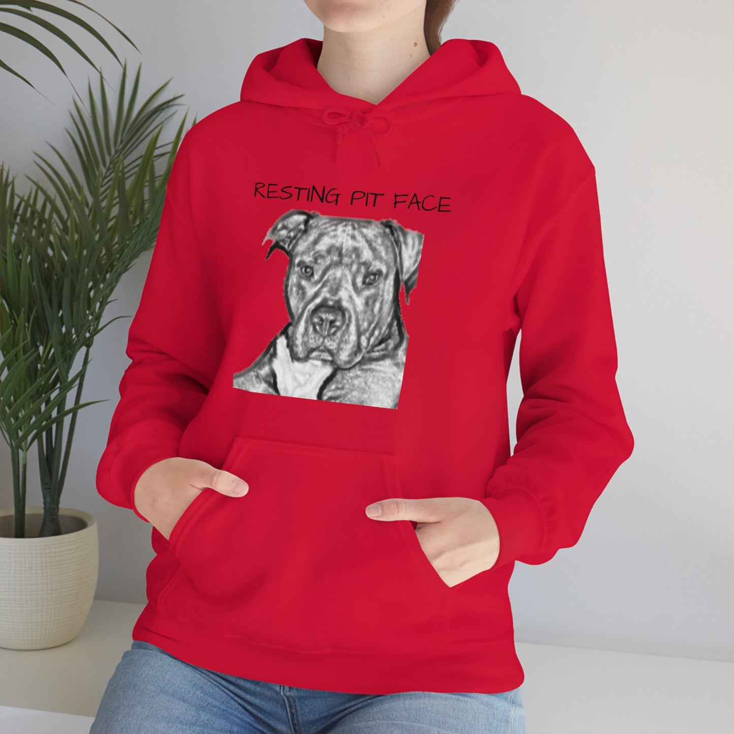 "Resting Pit Face" Hooded Sweatshirt