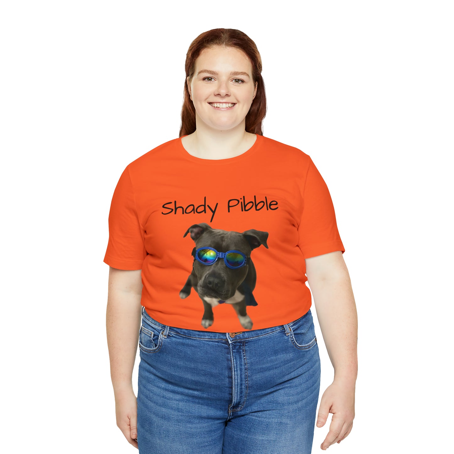 Women's Pitbull Shirt: Shady Pibble with Sunglasses
