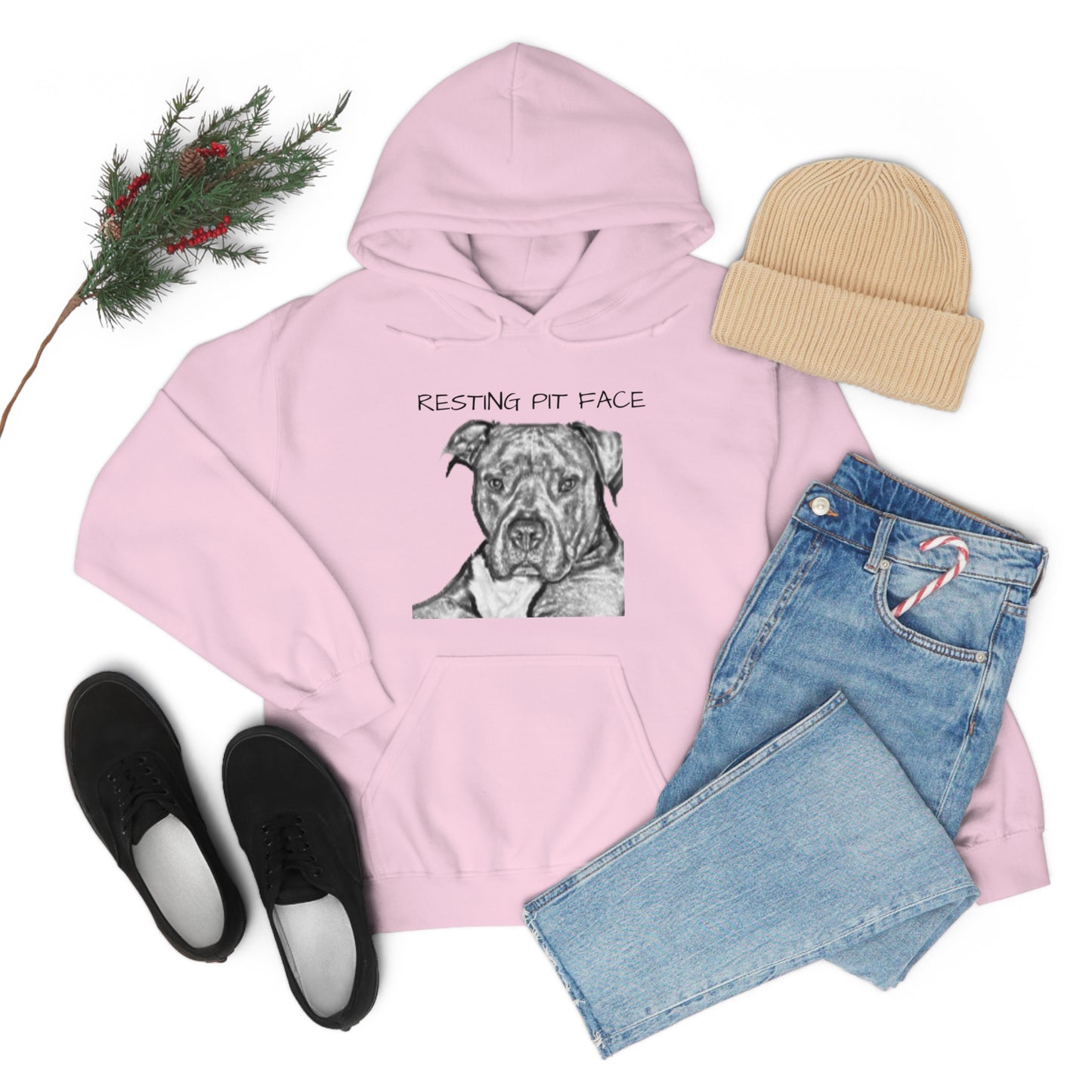"Resting Pit Face" Hooded Sweatshirt