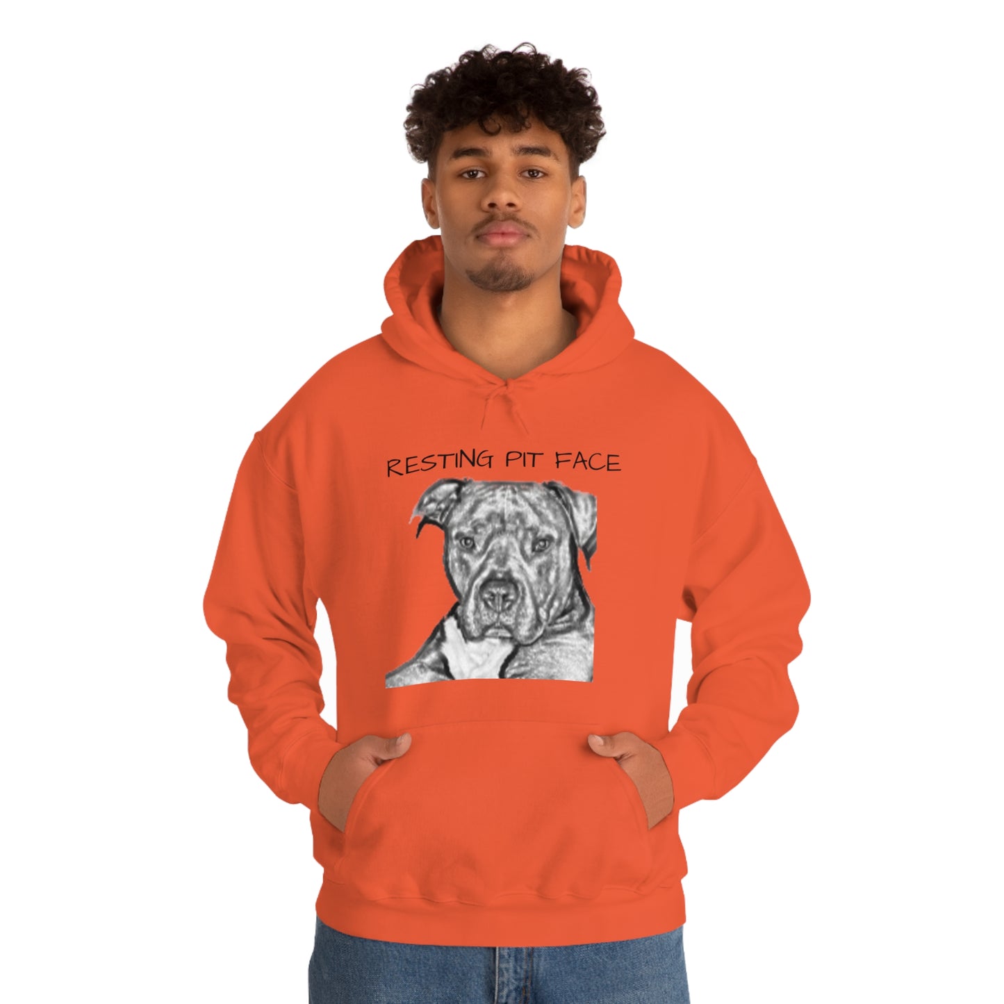 "Resting Pit Face" Hooded Sweatshirt