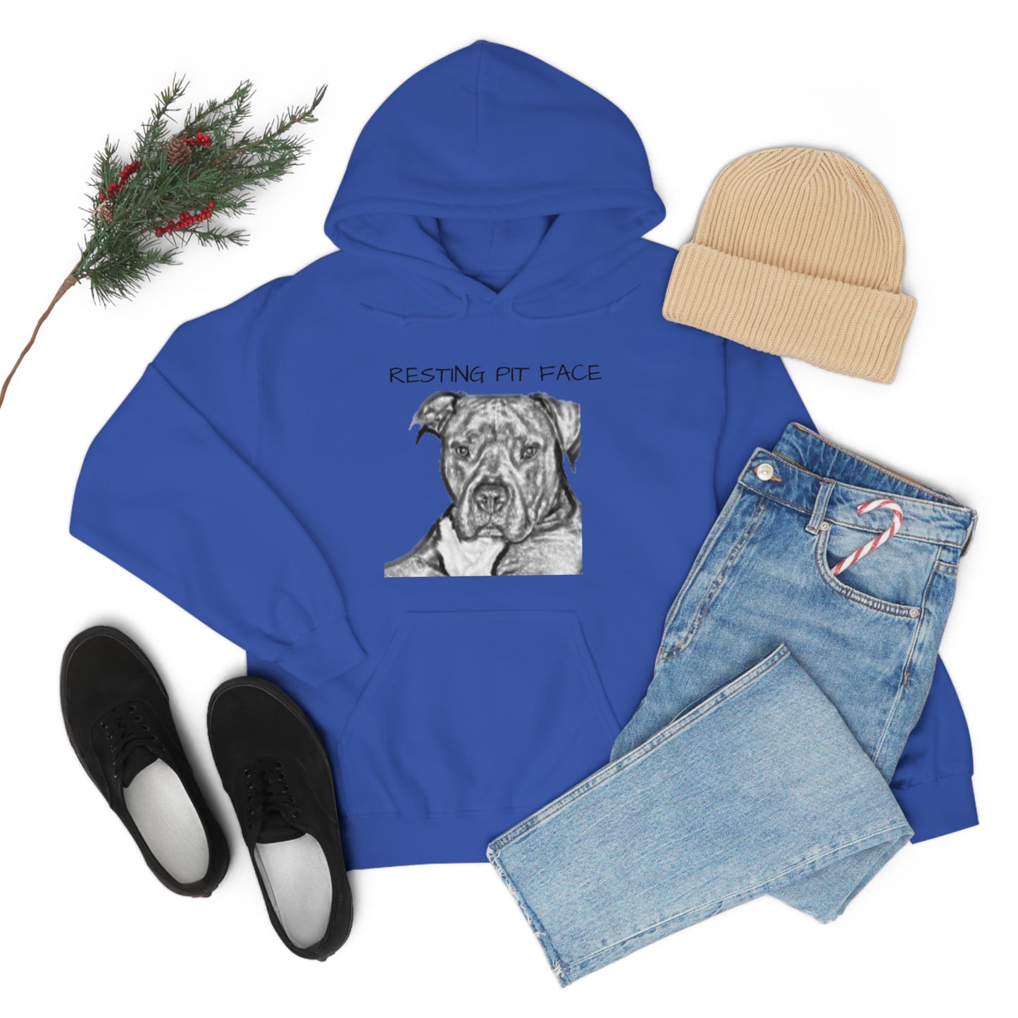 "Resting Pit Face" Hooded Sweatshirt