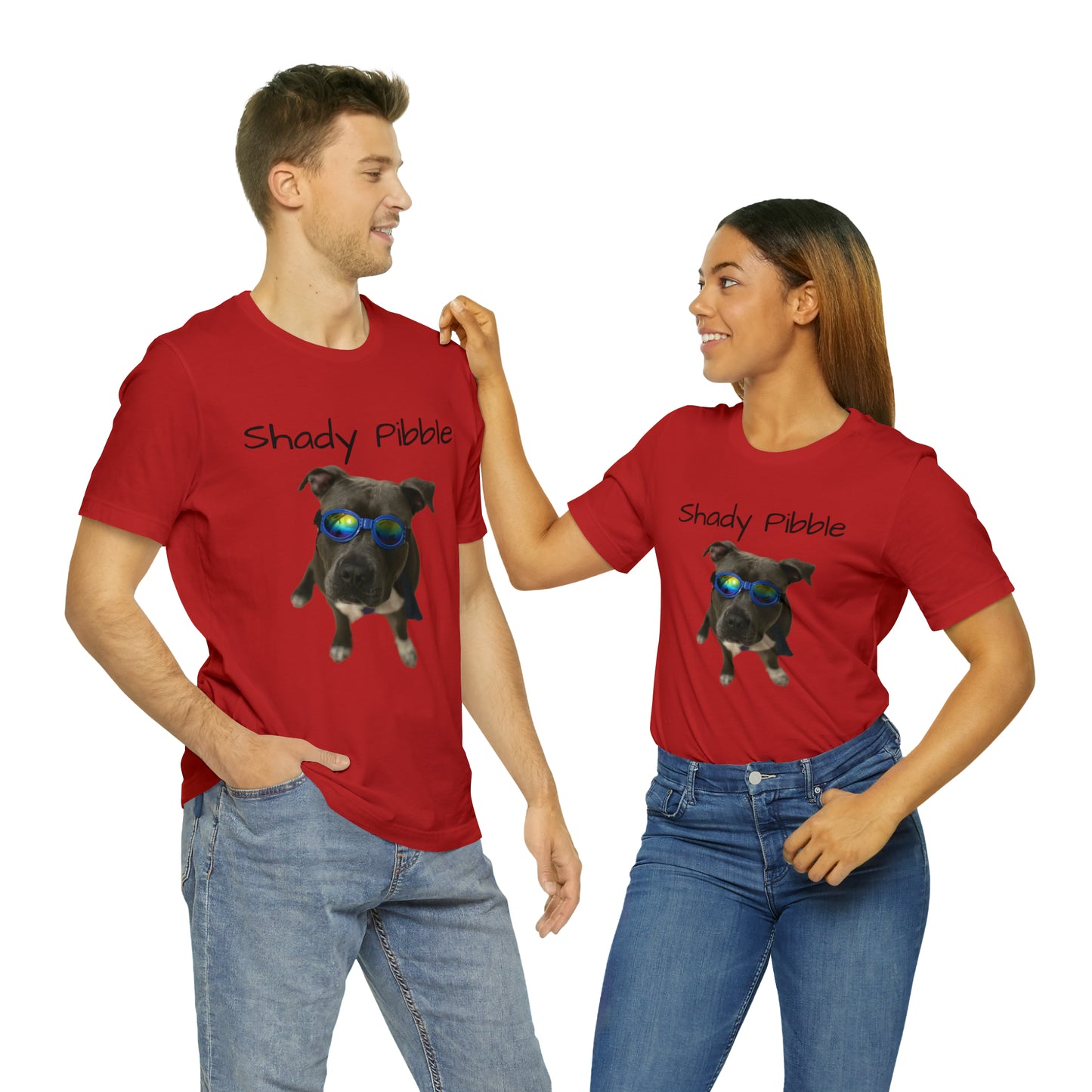 Women's Pitbull Shirt: Shady Pibble with Sunglasses