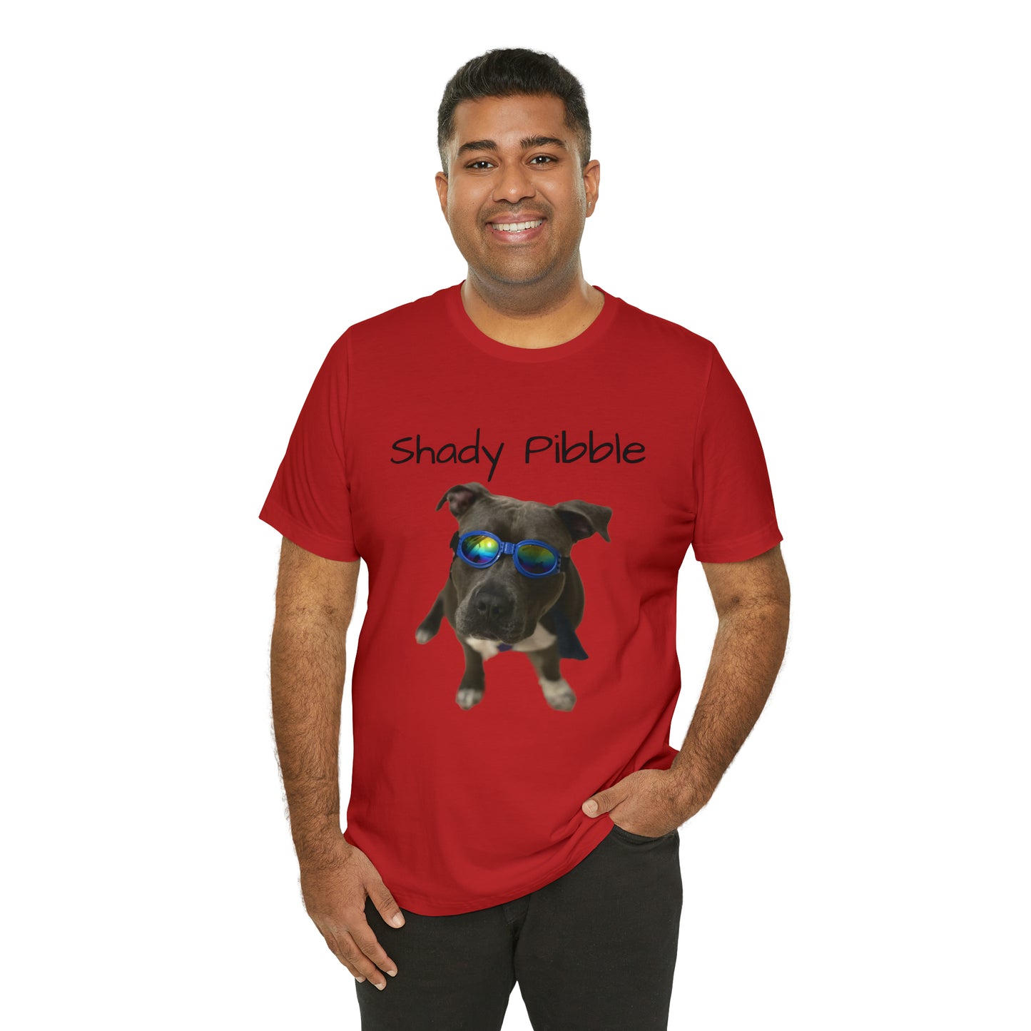 Women's Pitbull Shirt: Shady Pibble with Sunglasses