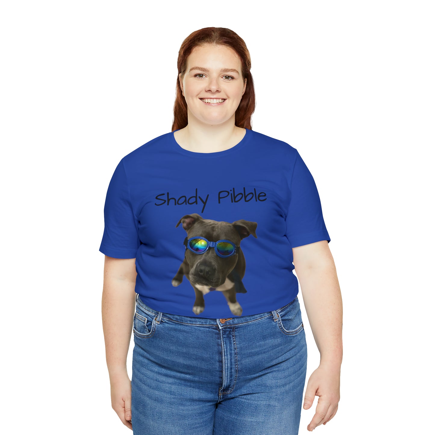 Women's Pitbull Shirt: Shady Pibble with Sunglasses