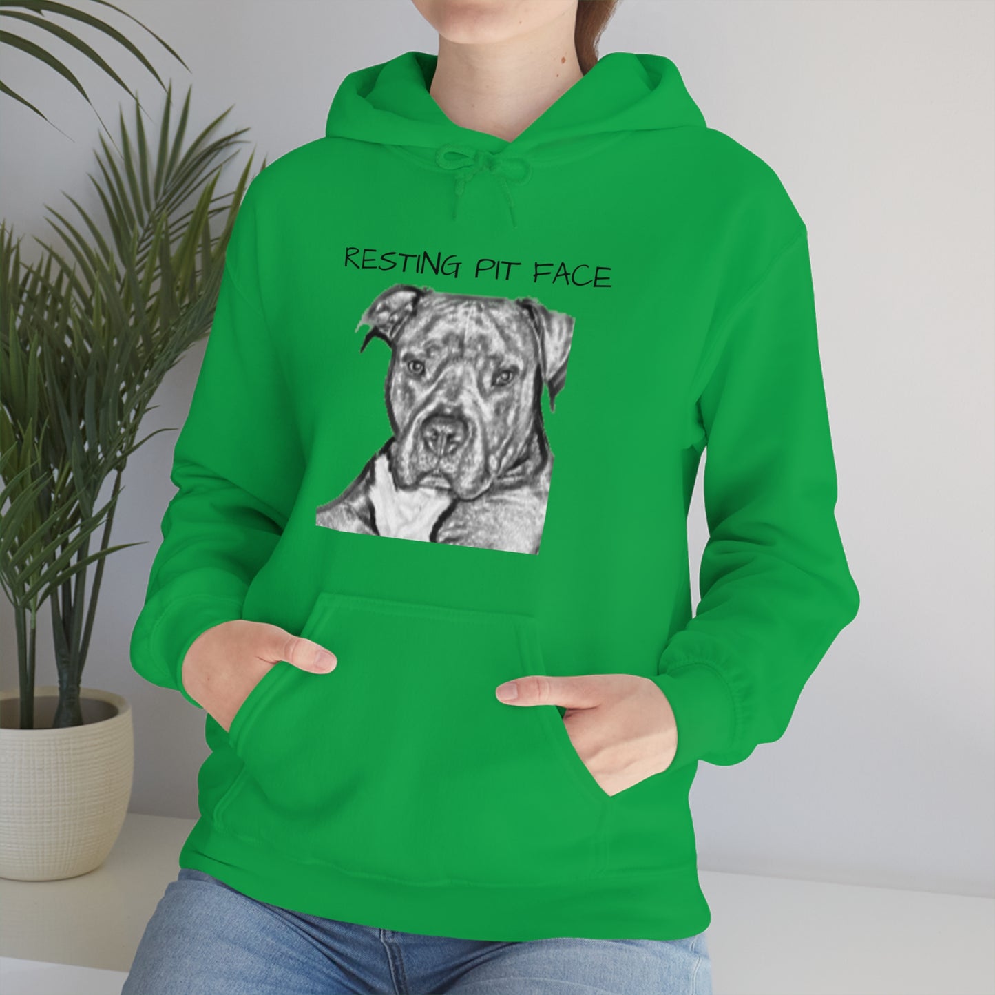 "Resting Pit Face" Hooded Sweatshirt
