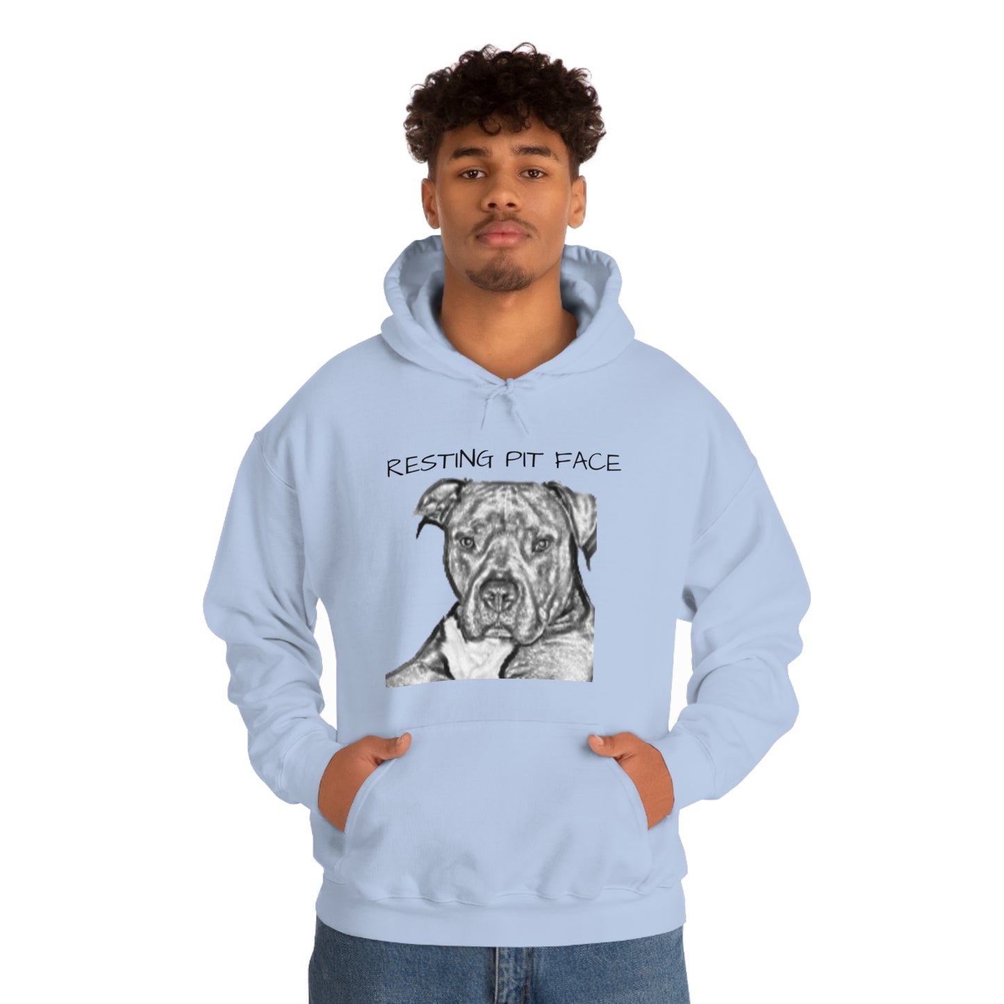 "Resting Pit Face" Hooded Sweatshirt