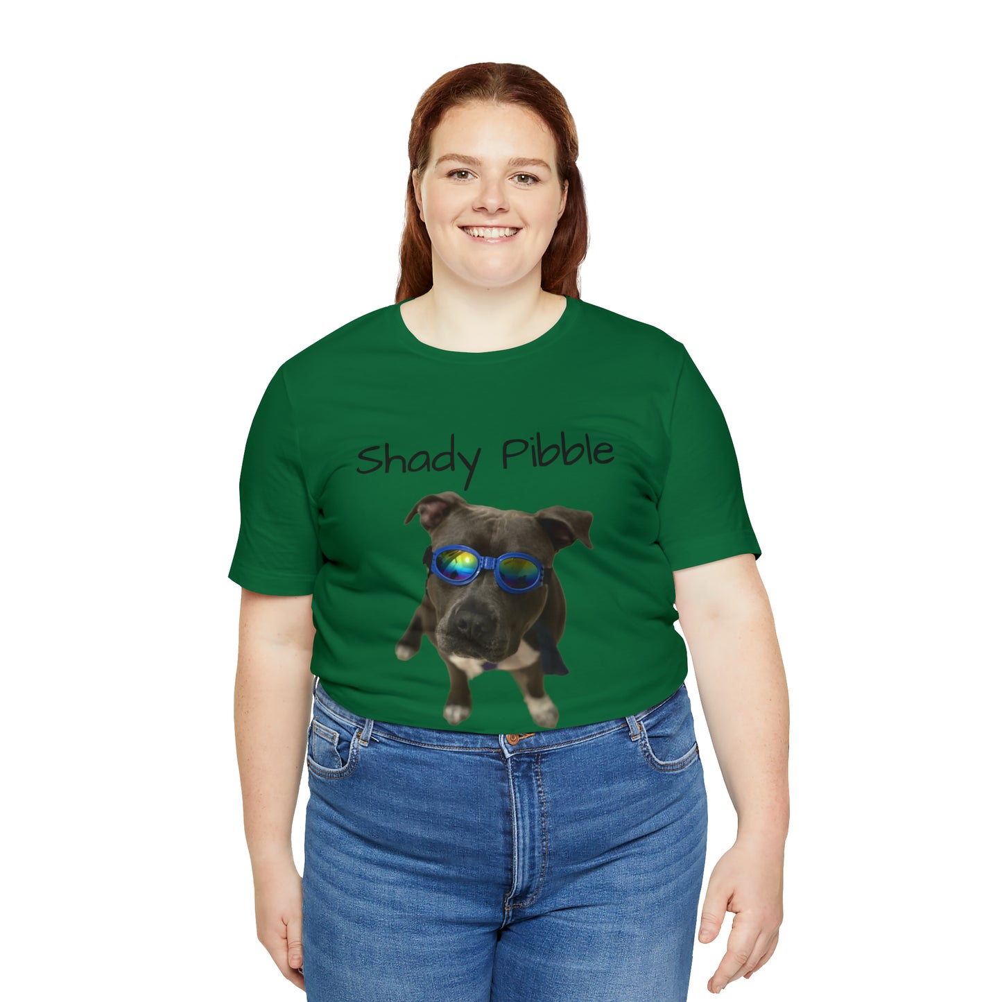 Women's Pitbull Shirt: Shady Pibble with Sunglasses