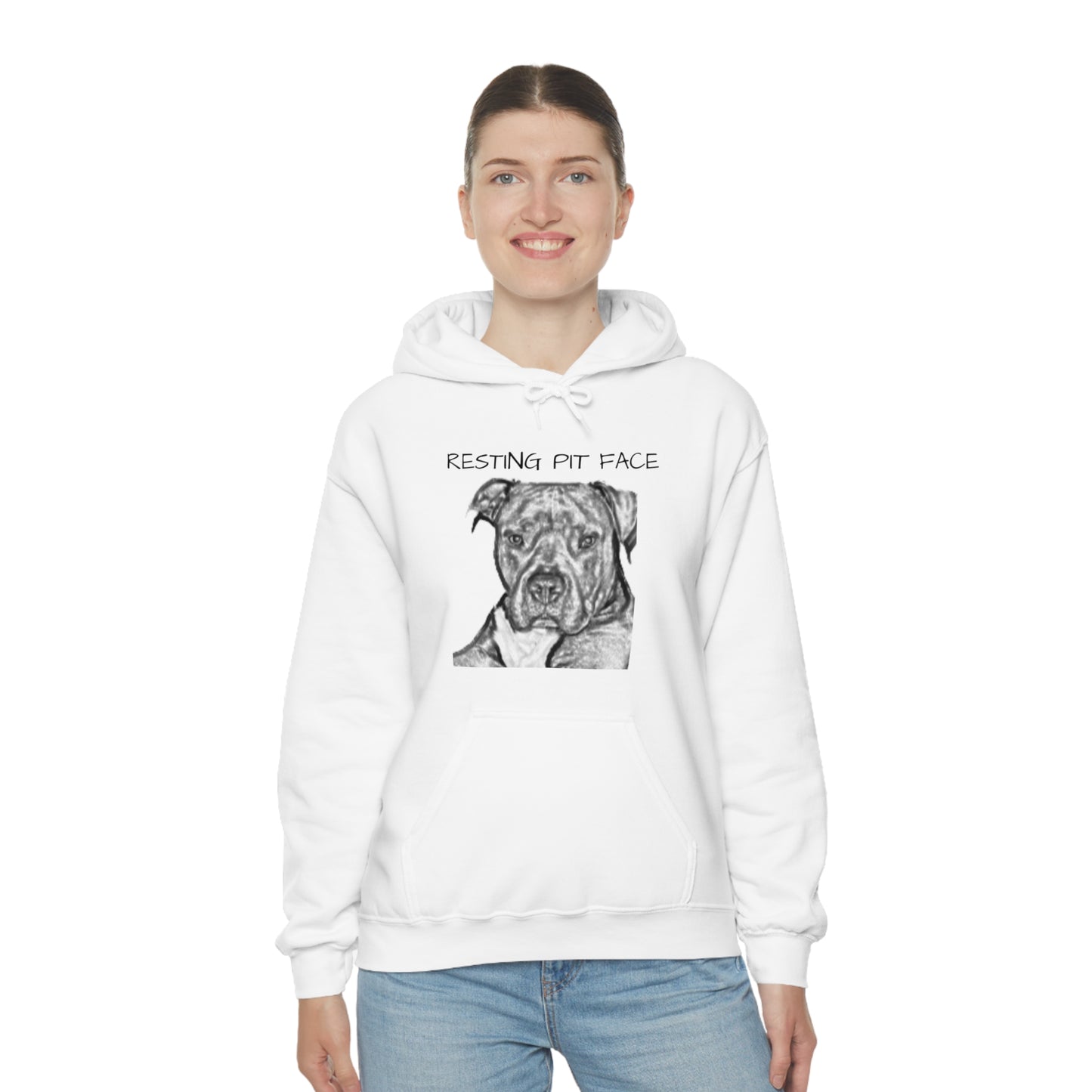 "Resting Pit Face" Hooded Sweatshirt