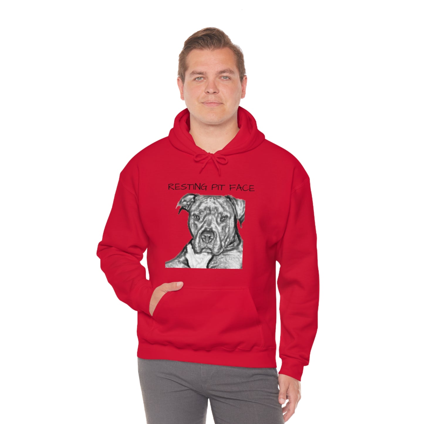 "Resting Pit Face" Hooded Sweatshirt