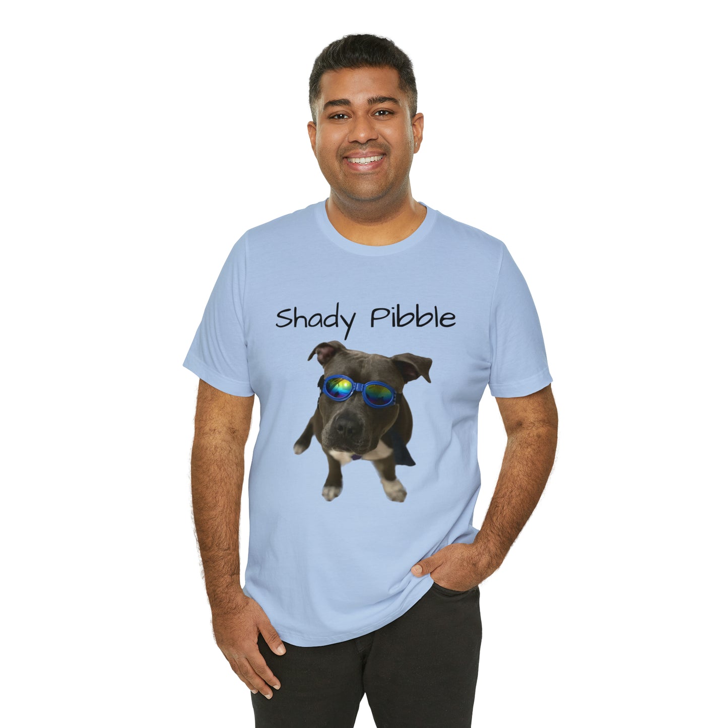 Women's Pitbull Shirt: Shady Pibble with Sunglasses