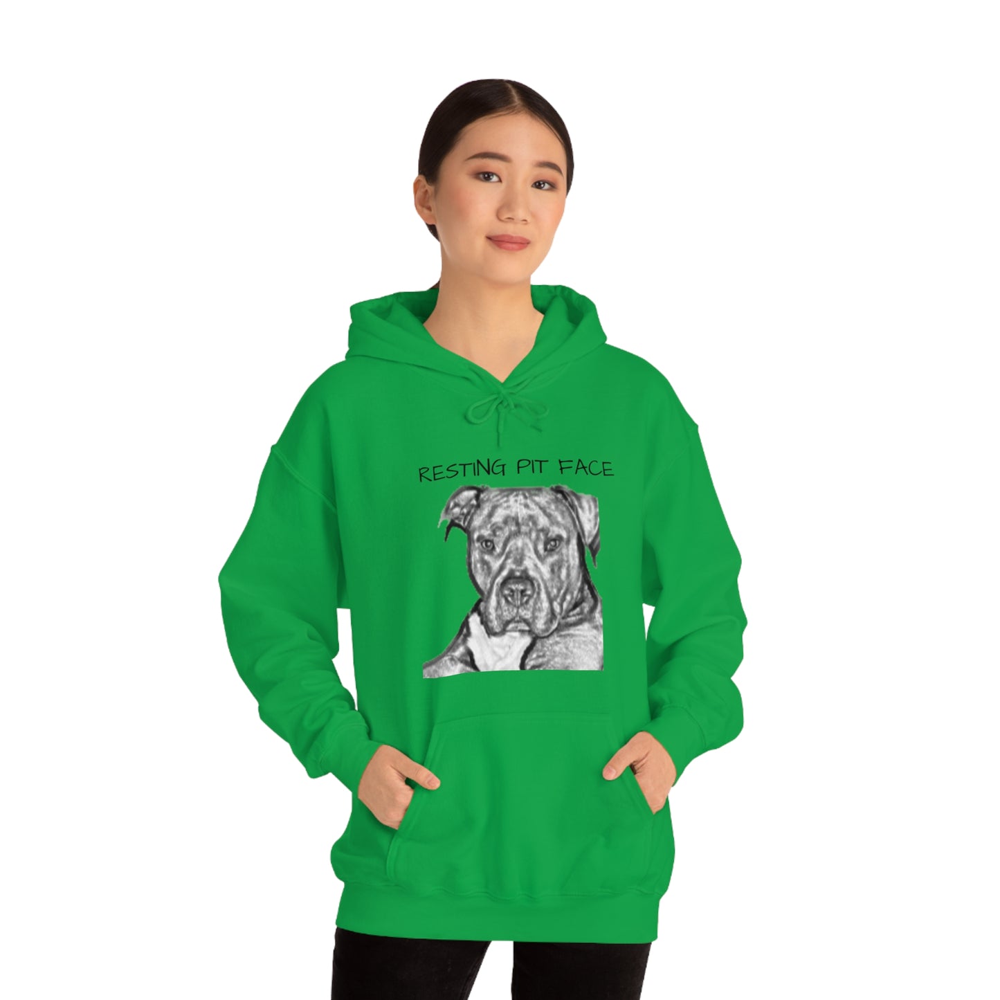 "Resting Pit Face" Hooded Sweatshirt