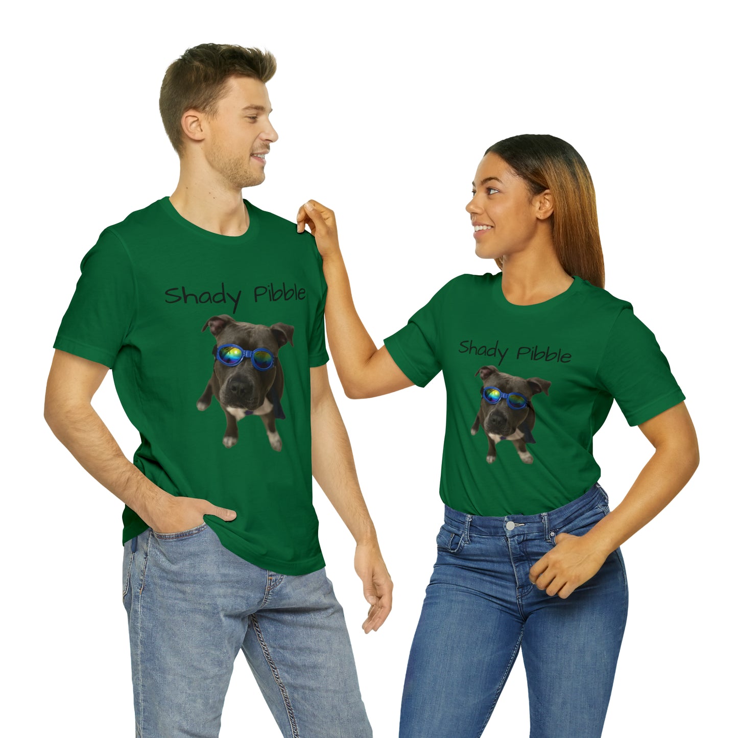 Women's Pitbull Shirt: Shady Pibble with Sunglasses