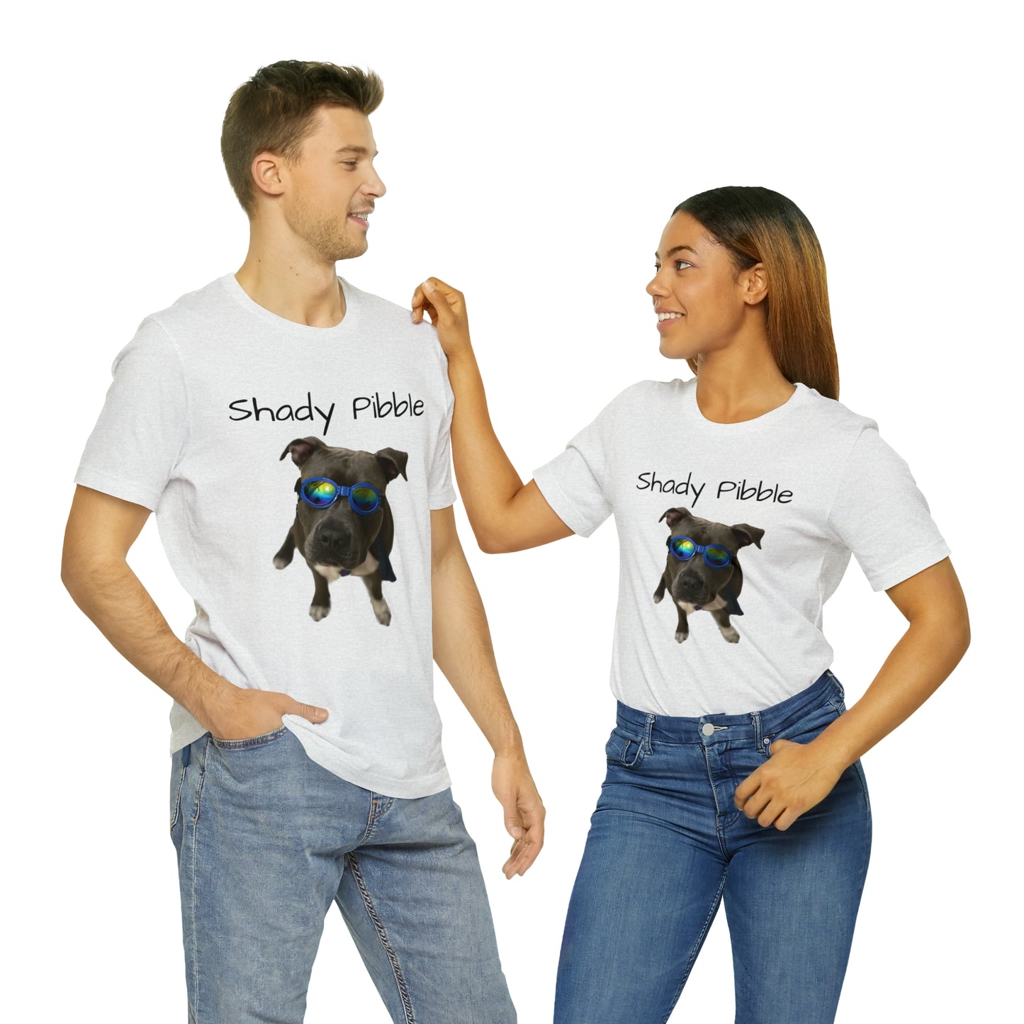 Women's Pitbull Shirt: Shady Pibble with Sunglasses