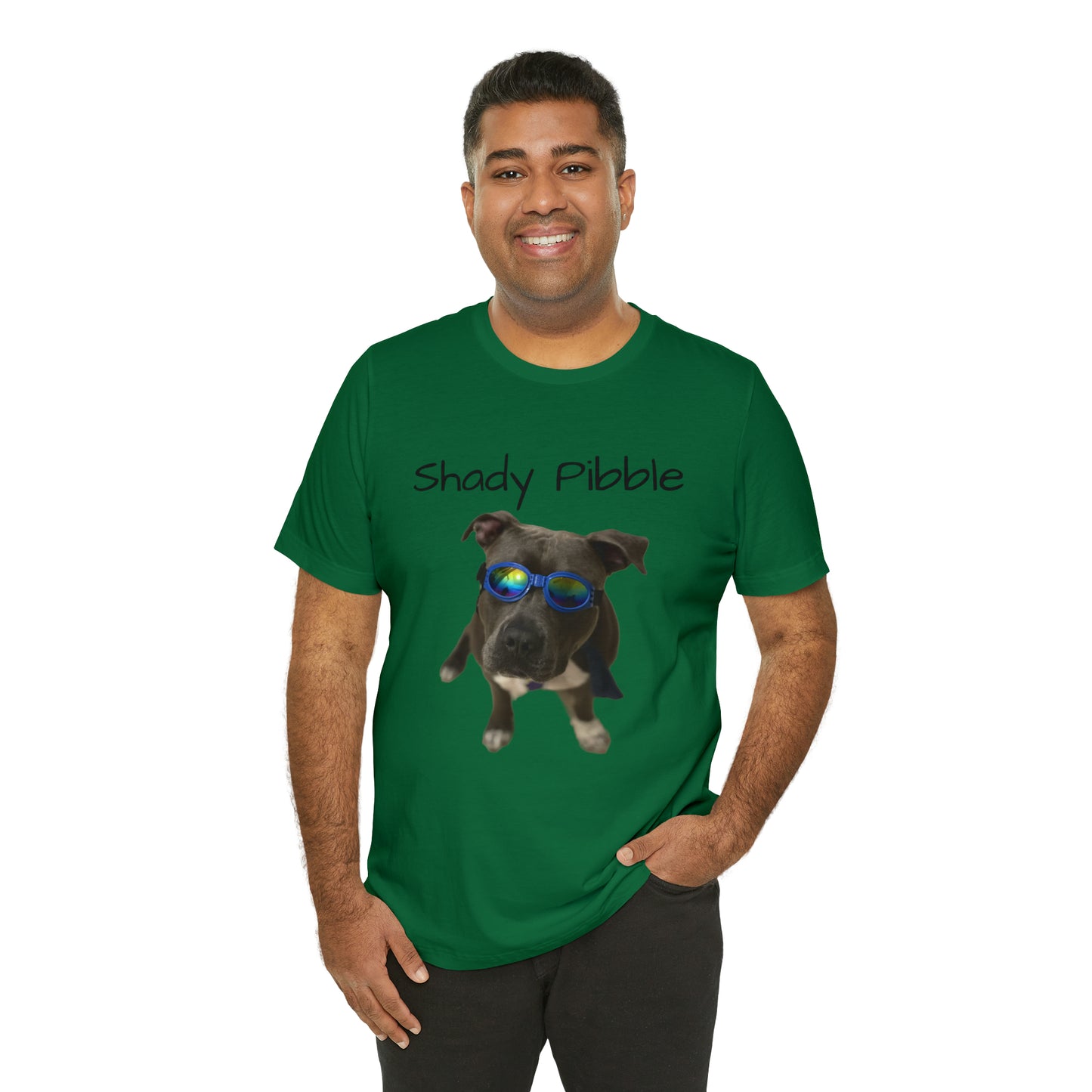 Women's Pitbull Shirt: Shady Pibble with Sunglasses