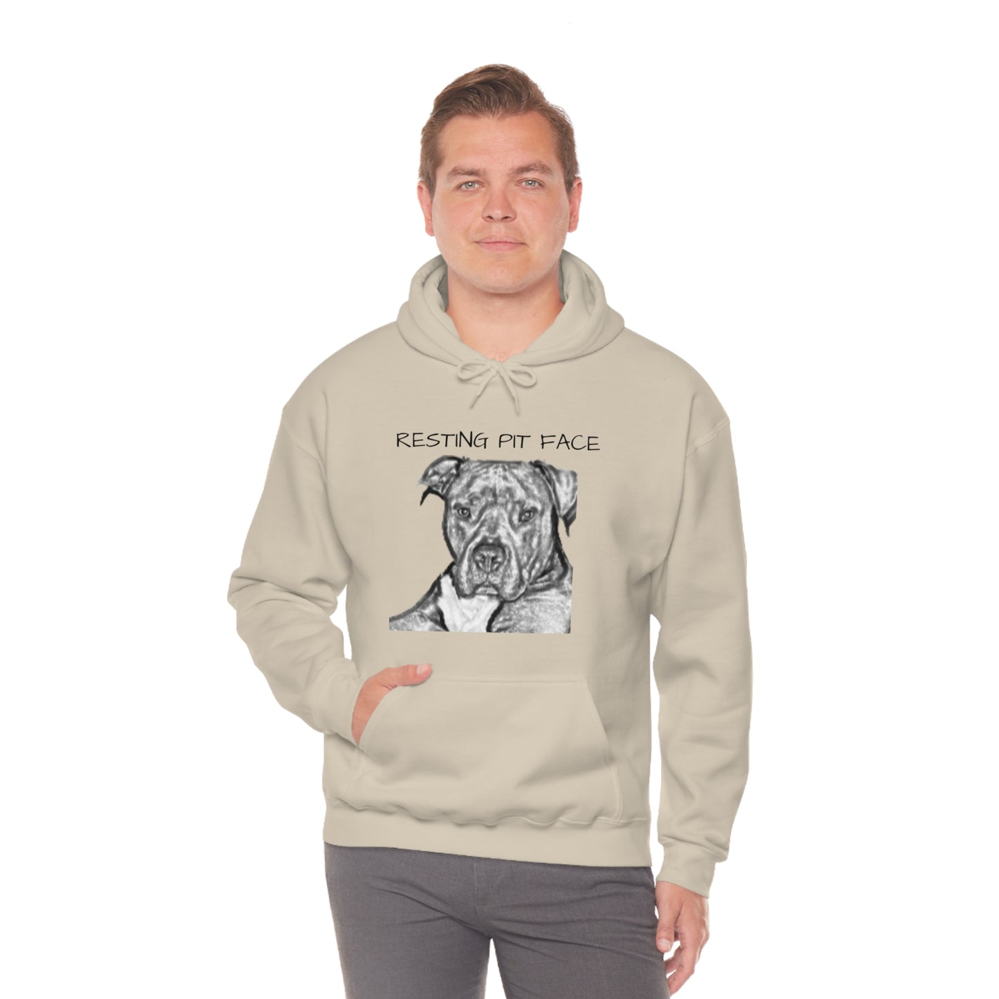 "Resting Pit Face" Hooded Sweatshirt