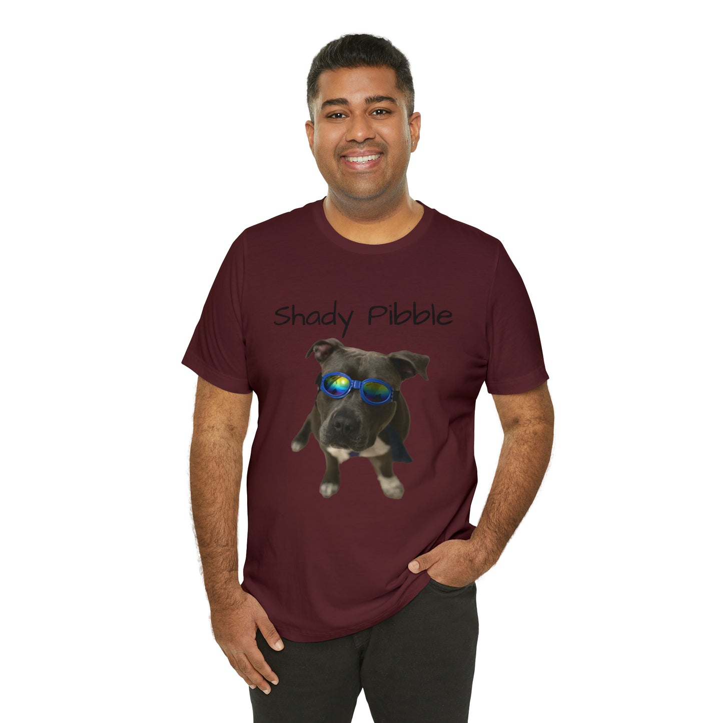 Women's Pitbull Shirt: Shady Pibble with Sunglasses