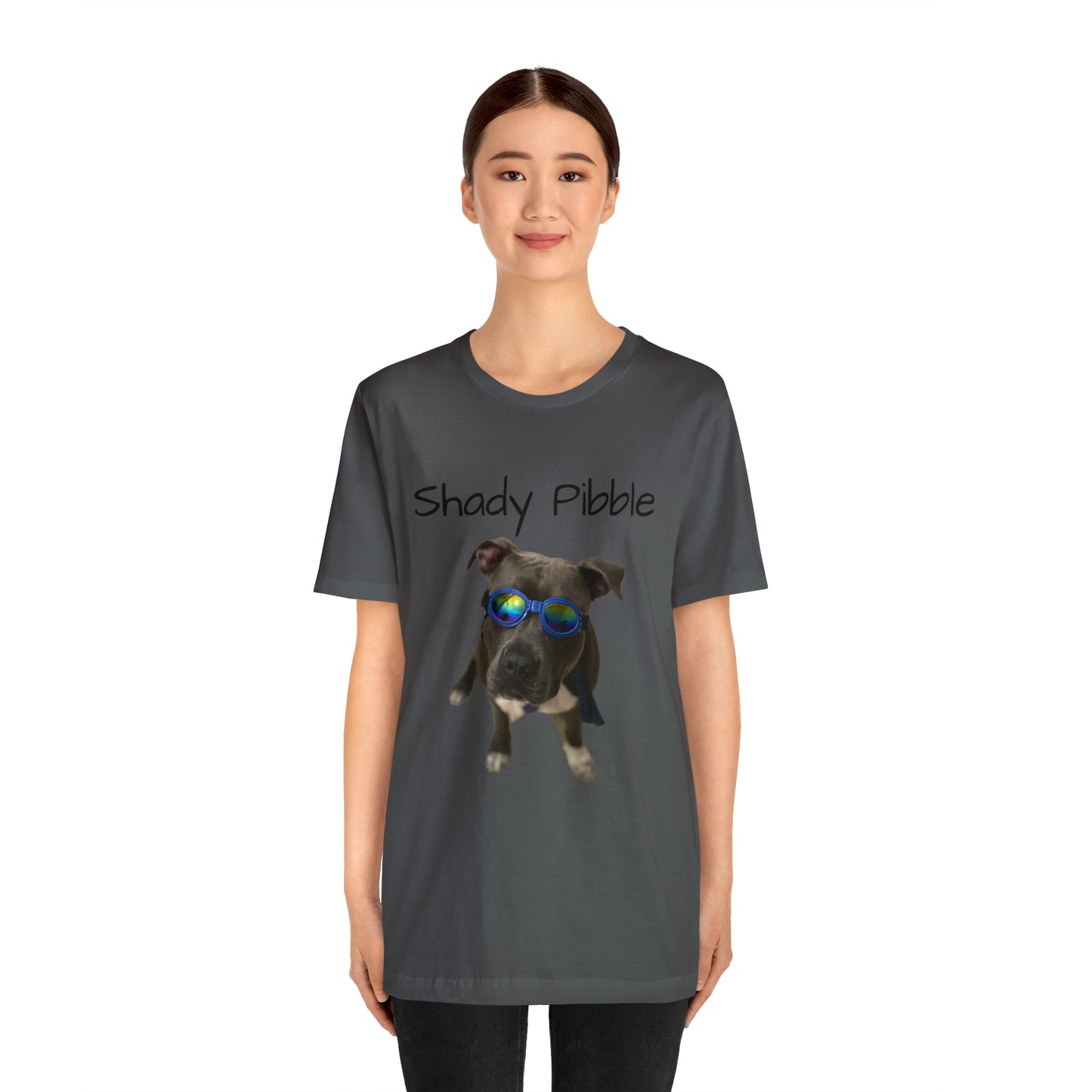 Women's Pitbull Shirt: Shady Pibble with Sunglasses