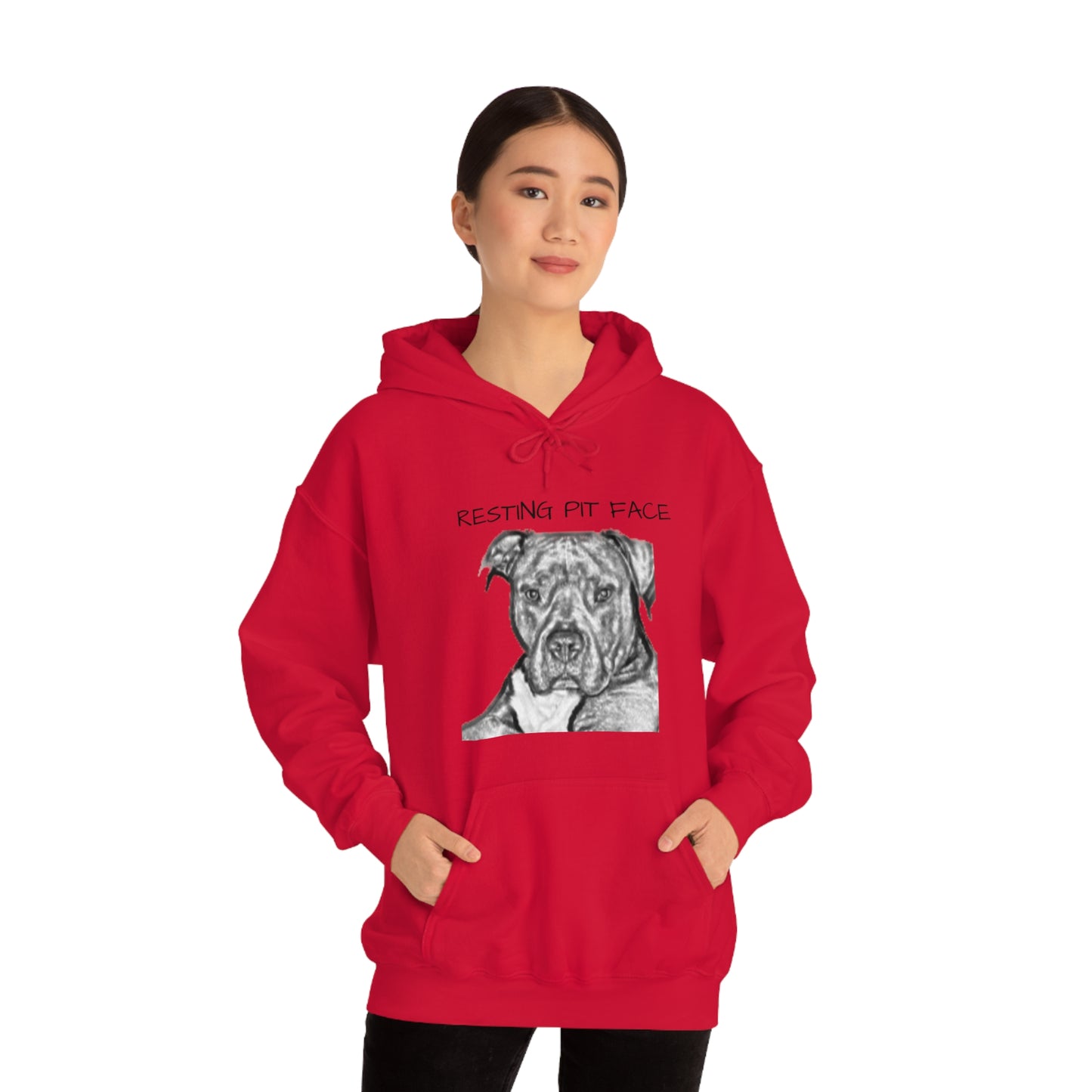 "Resting Pit Face" Hooded Sweatshirt
