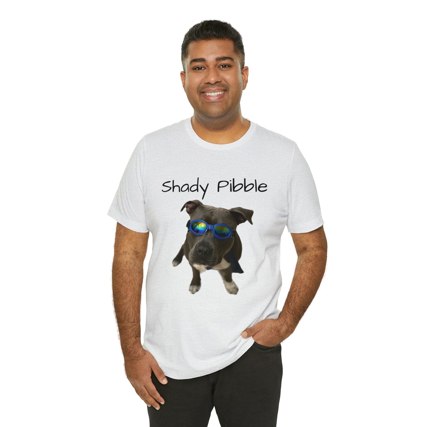 Women's Pitbull Shirt: Shady Pibble with Sunglasses