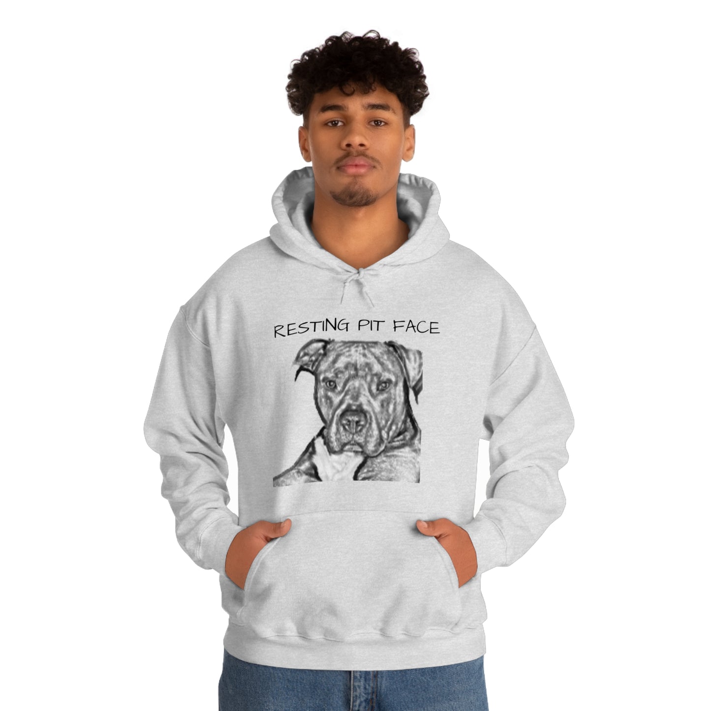 "Resting Pit Face" Hooded Sweatshirt