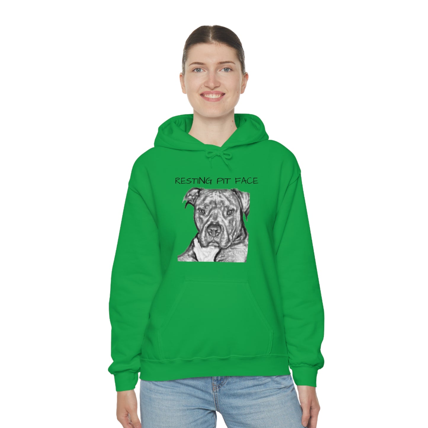 "Resting Pit Face" Hooded Sweatshirt