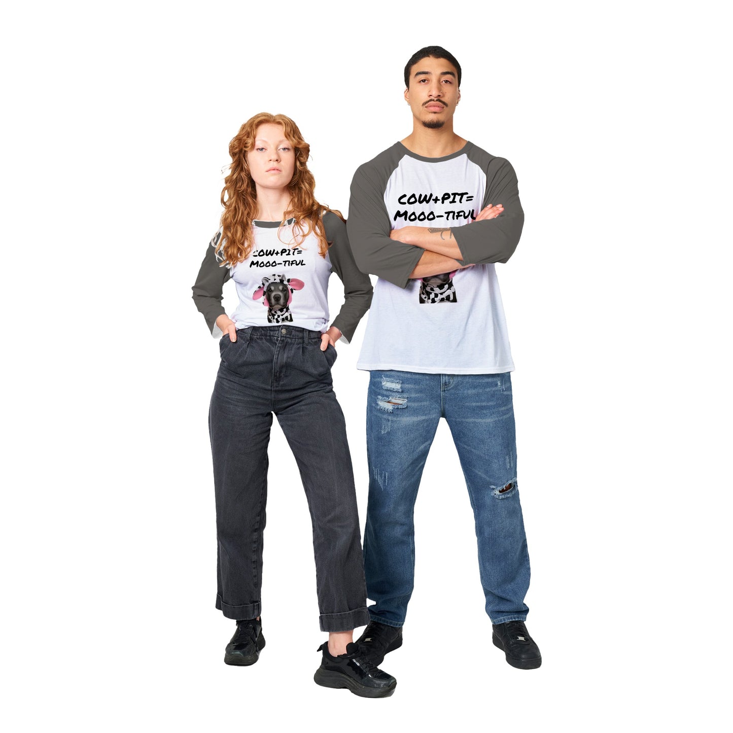 Unisex 3/4 sleeve Raglan T-shirt