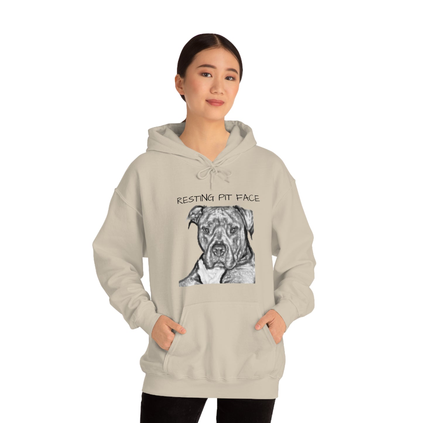 "Resting Pit Face" Hooded Sweatshirt