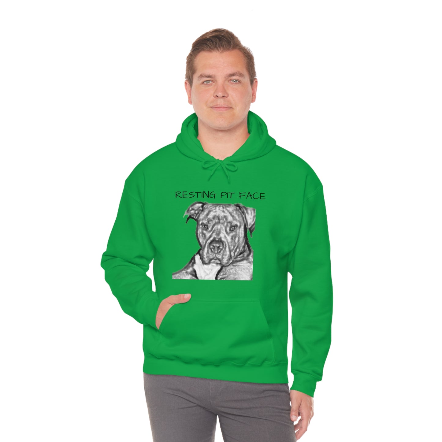 "Resting Pit Face" Hooded Sweatshirt